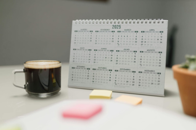 Kalender Oktober 2025. [Pexels]